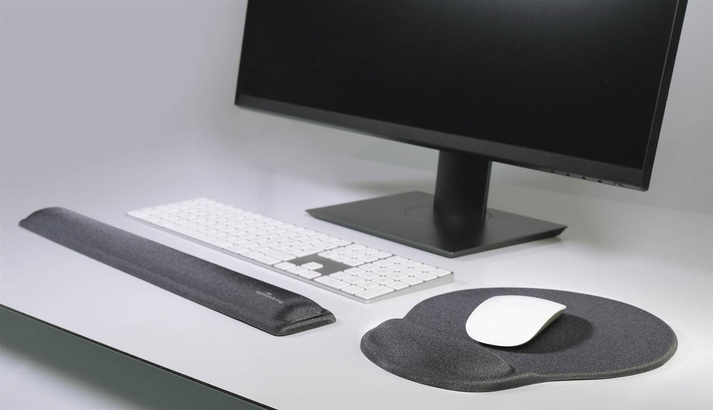 Durable Ergonomic Soft Touch Keyboard Gel Wrist Rest Support | 46 x 6 cm | Grey