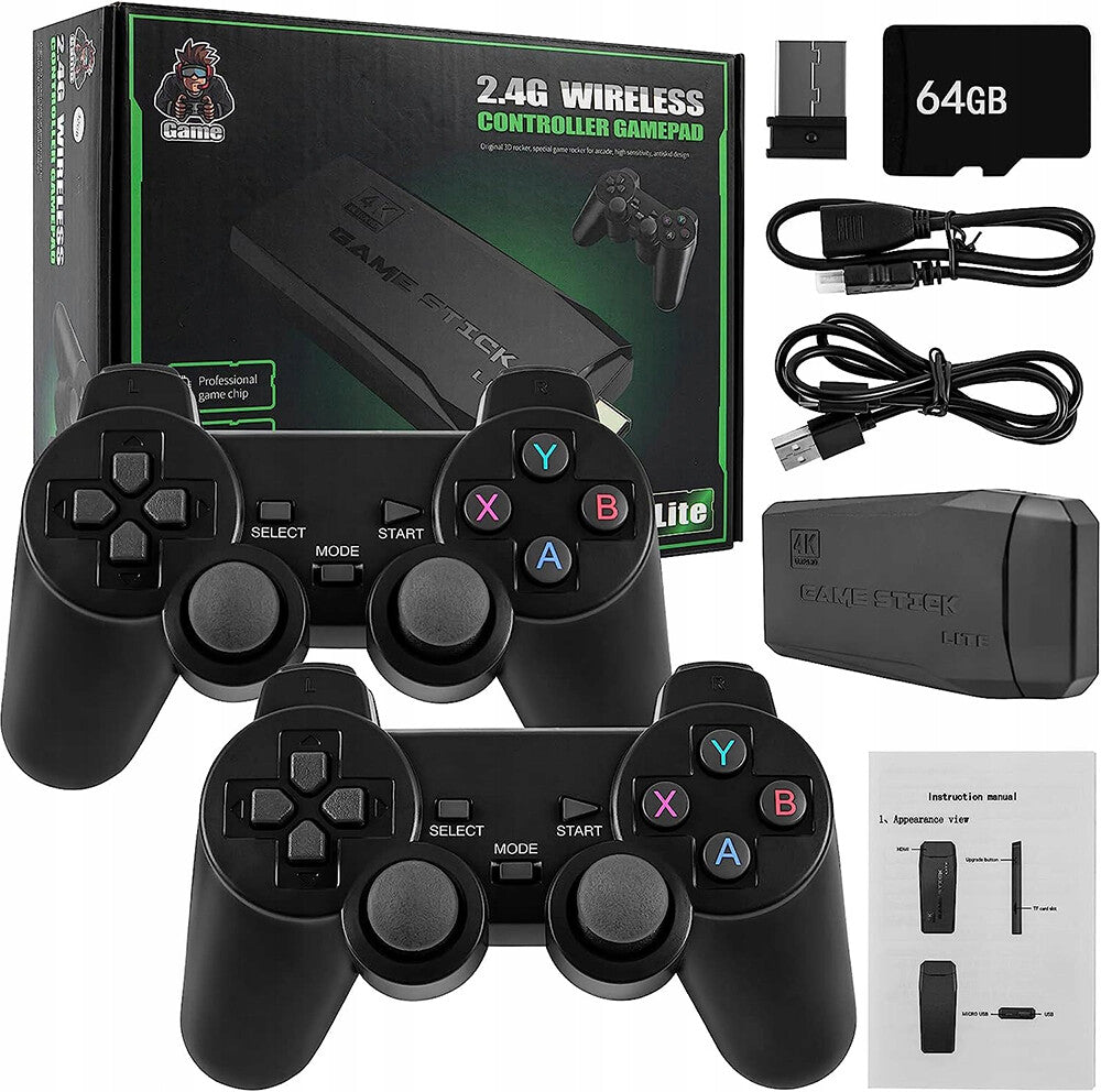 Retro Video Game Console 20,000+ Games 2 Wireless Controllers 4K HDMI Gaming
