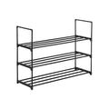 3 Tiers Shoe Rack Shoe Tower Shelf Storage Organizer For Bedroom, Entryway, Hallway, and Closet Black Color